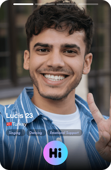 Young Turkish man's profile on GoMeet.today.